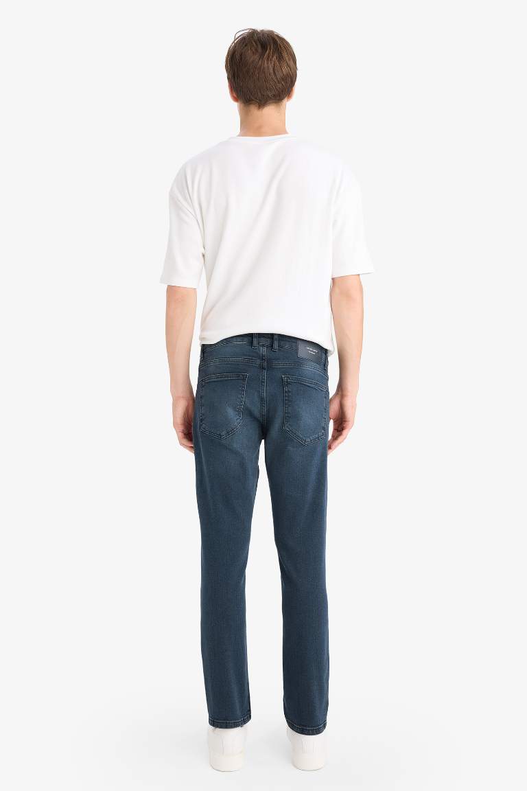 Pedro Slim Fit Dar Kalıp Normal Bel Dar Paça Jean Pantolon