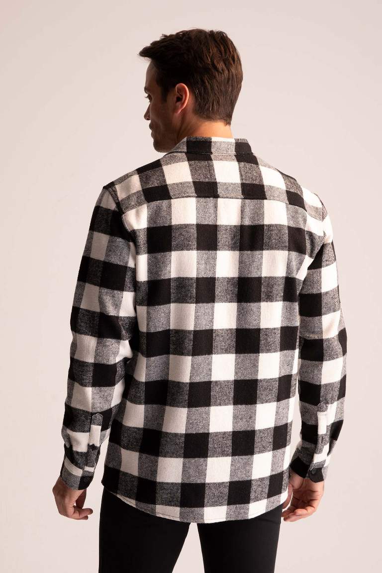 Regular Fit Plaid Long Sleeve Shirt