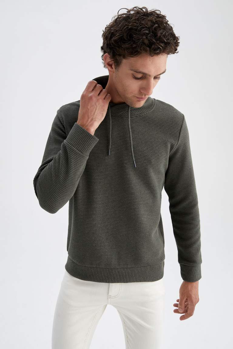 Regular Fit Şal Yaka Sweatshirt