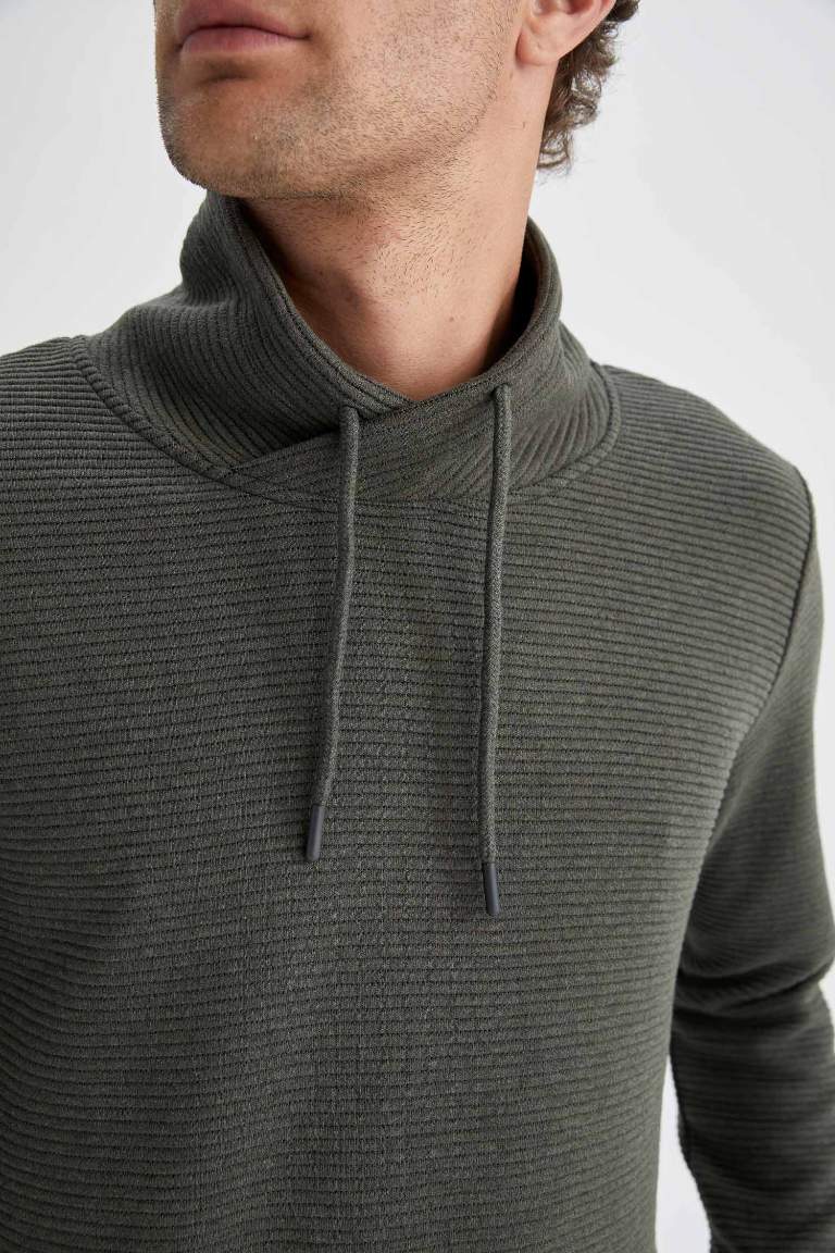 Regular Fit Şal Yaka Sweatshirt