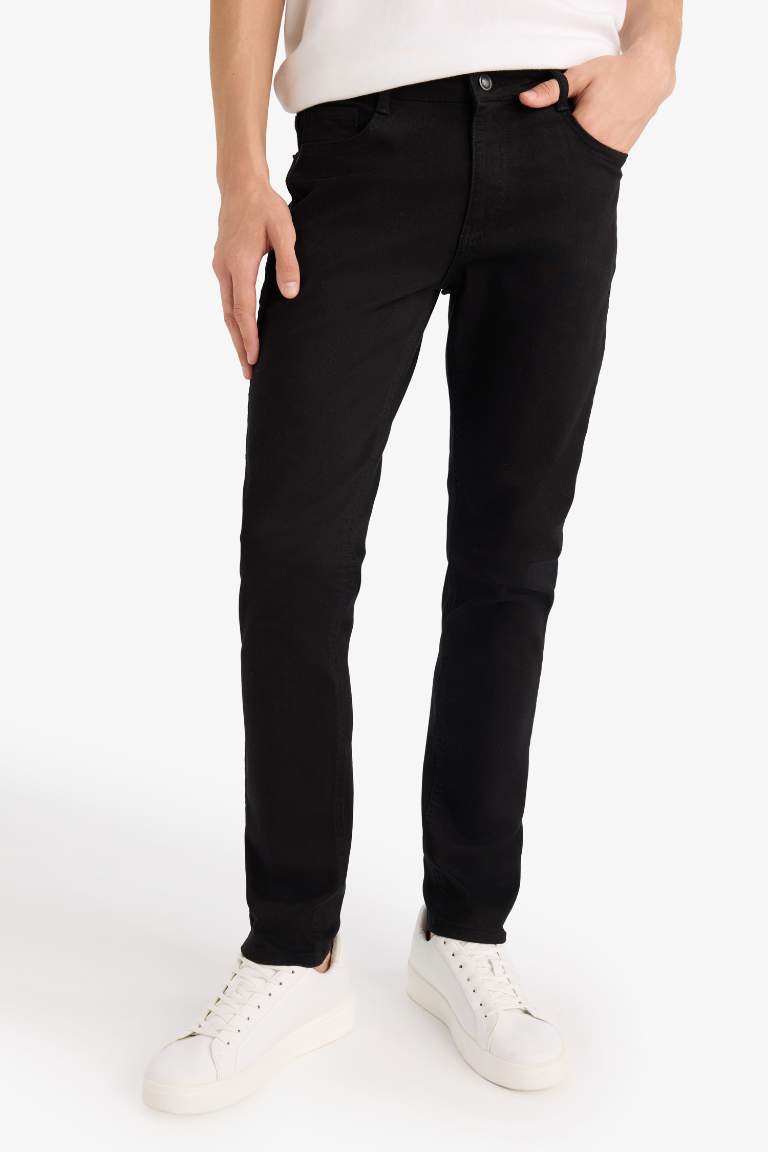 Pedro Slim Fit Dar Kalıp Normal Bel Dar Paça Jean Pantolon