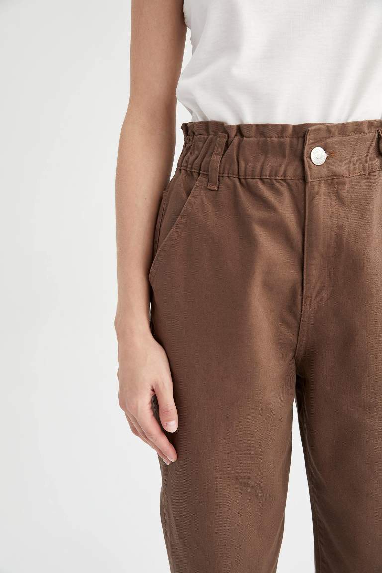 Baggy Gabardine  Cotton Trousers