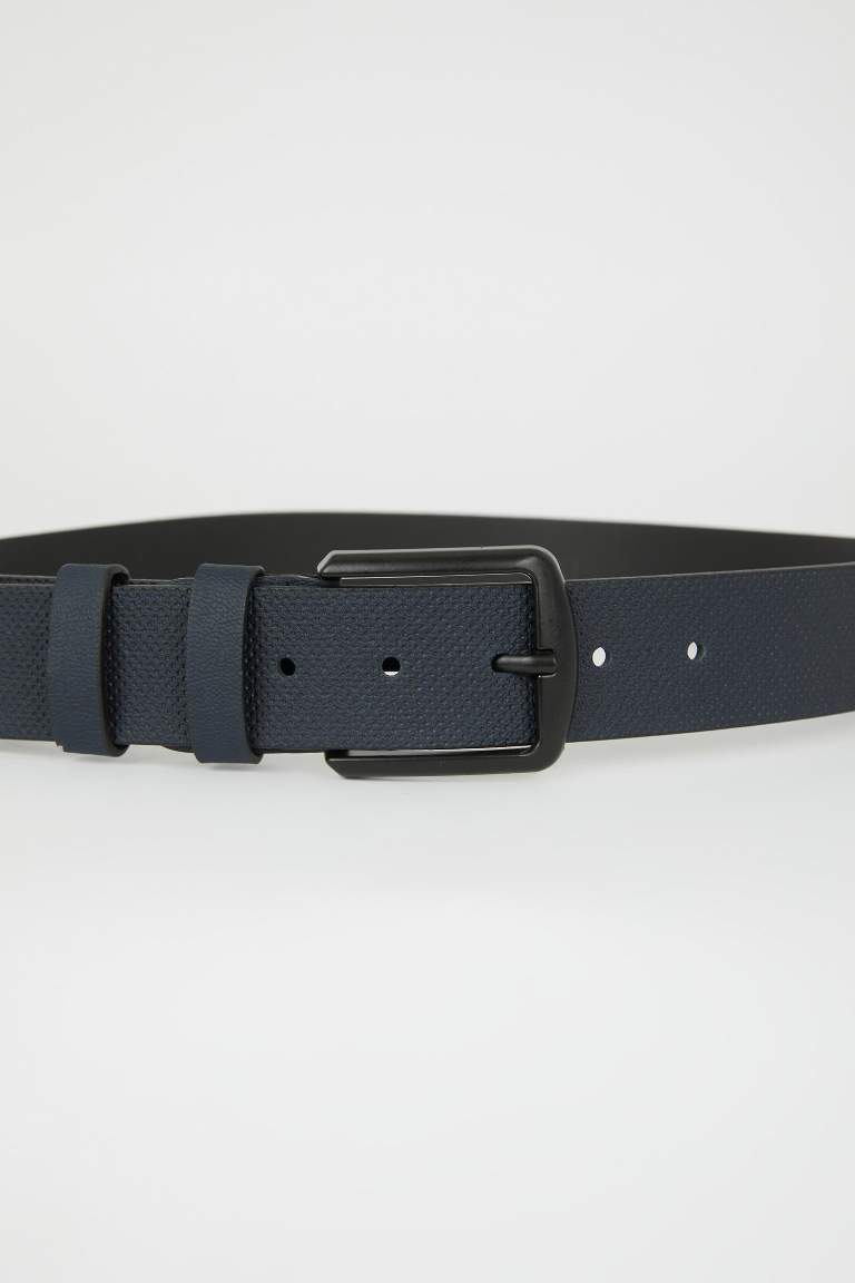 Men's Faux Leather Jean Belt