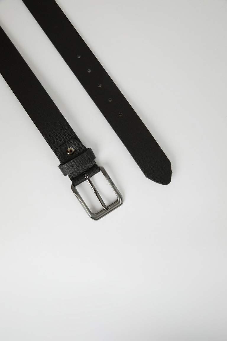 Men's Faux Leather Jean Belt