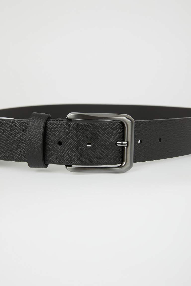 Men's Faux Leather Jean Belt