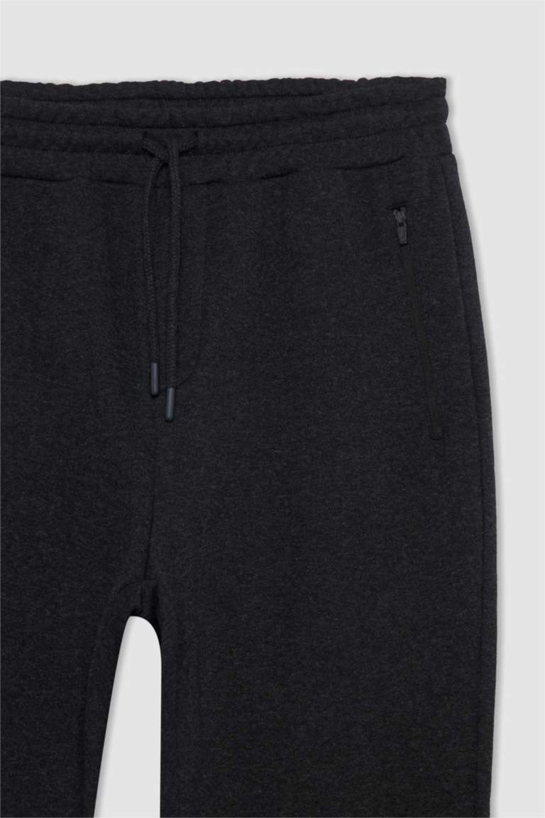 Zipper Rib Sweatshirt