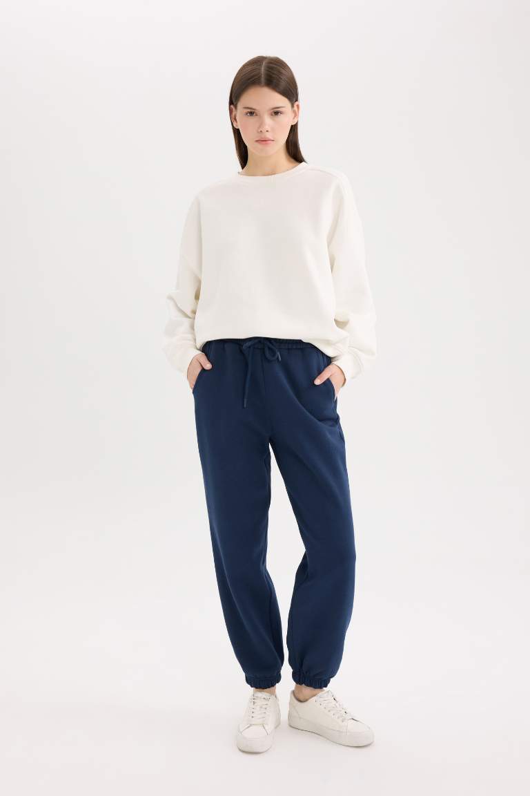 Pantalon jogging long en tissu épais