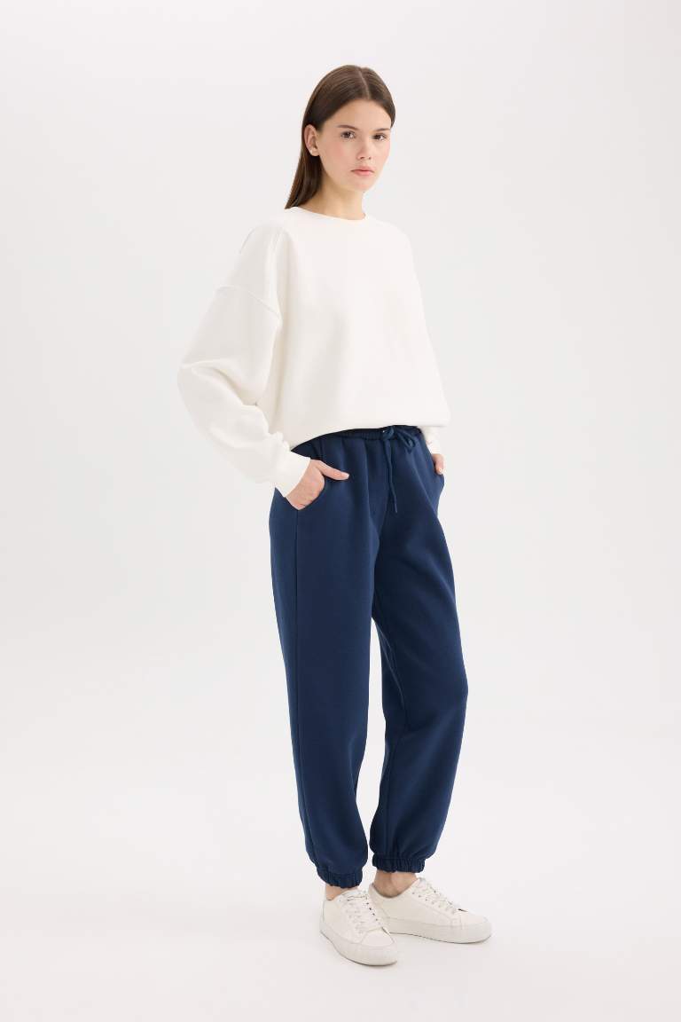 Pantalon jogging long en tissu épais