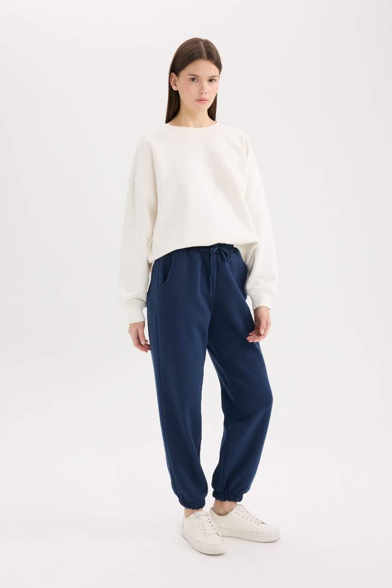 Pantalon jogging long en tissu épais