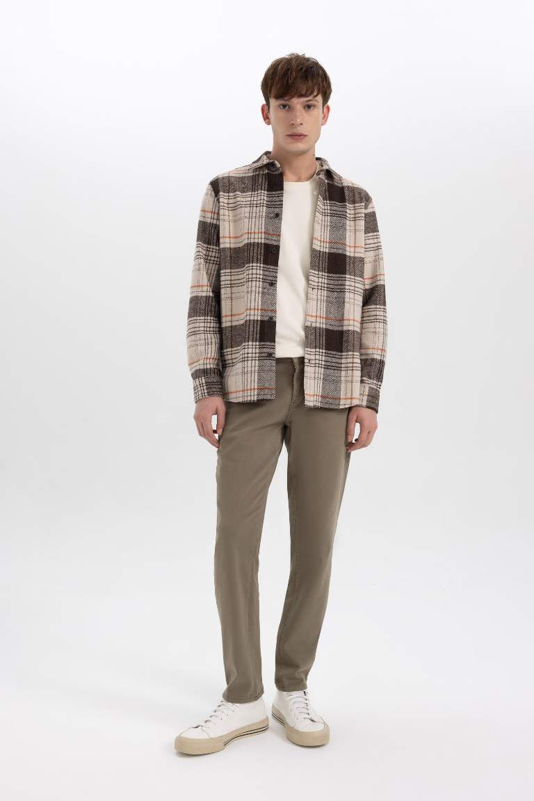 Сорочка з довгим рукавом стандартного крою у клітку Woodcutter для чоловіків