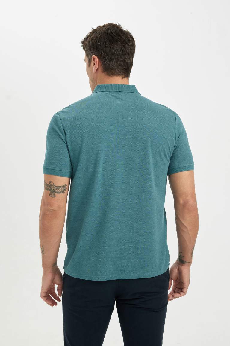 Regular Fit Polo Collar Pique Polo T-Shirt