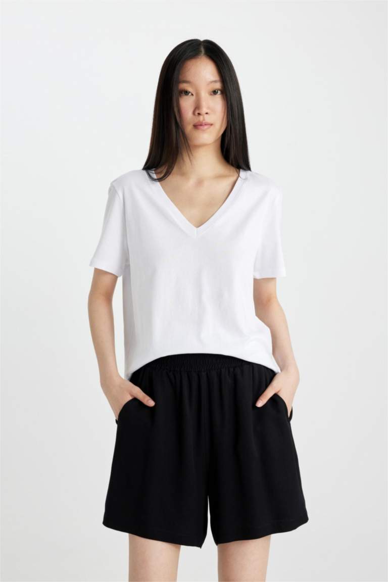 Paperbag Fit Belmando High Waist Wide Leg Shorts