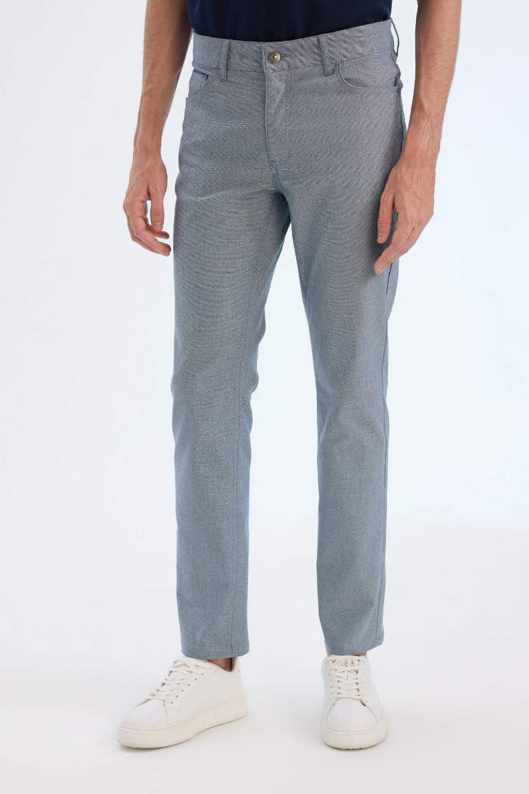 Slim Fit Super Skinny Hem Chino Pants