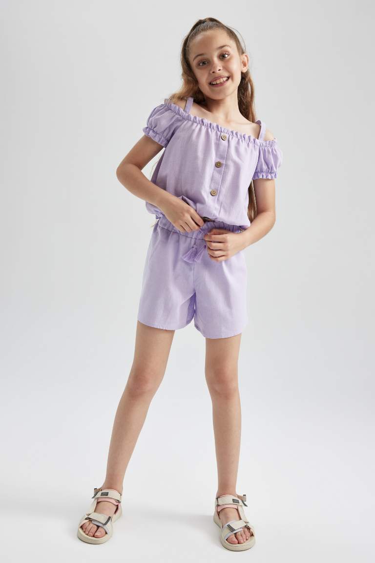 Girl Elasticated Waist Mini Short