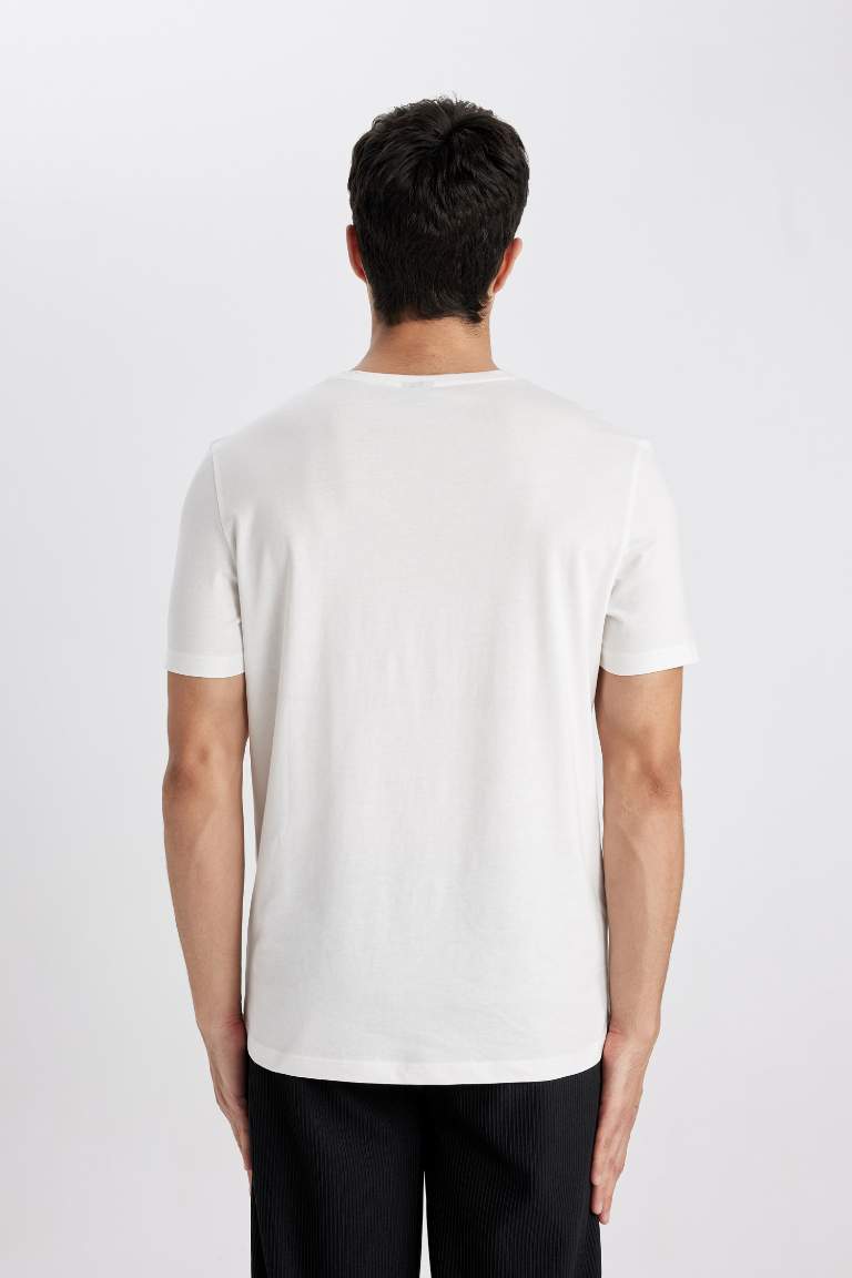 Regular Fit Crew Neck Cotton T-Shirt