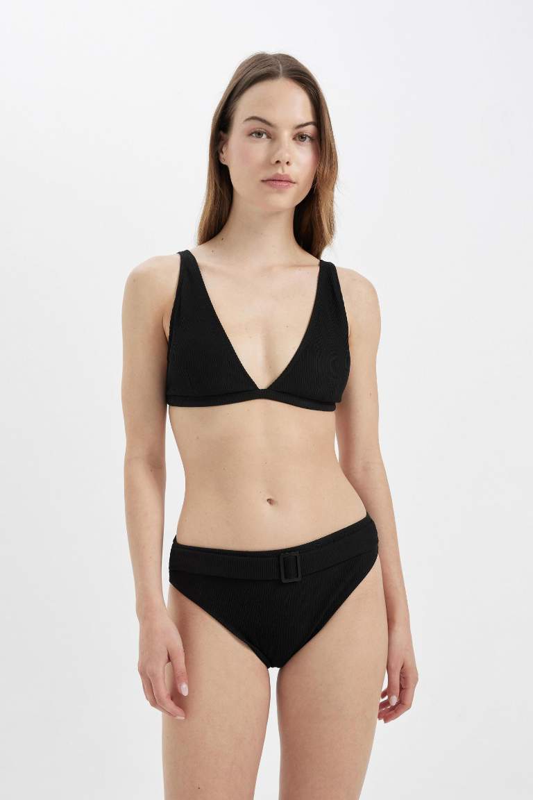 Fall in Love Regular Fit Ribbed Bikini Bottom