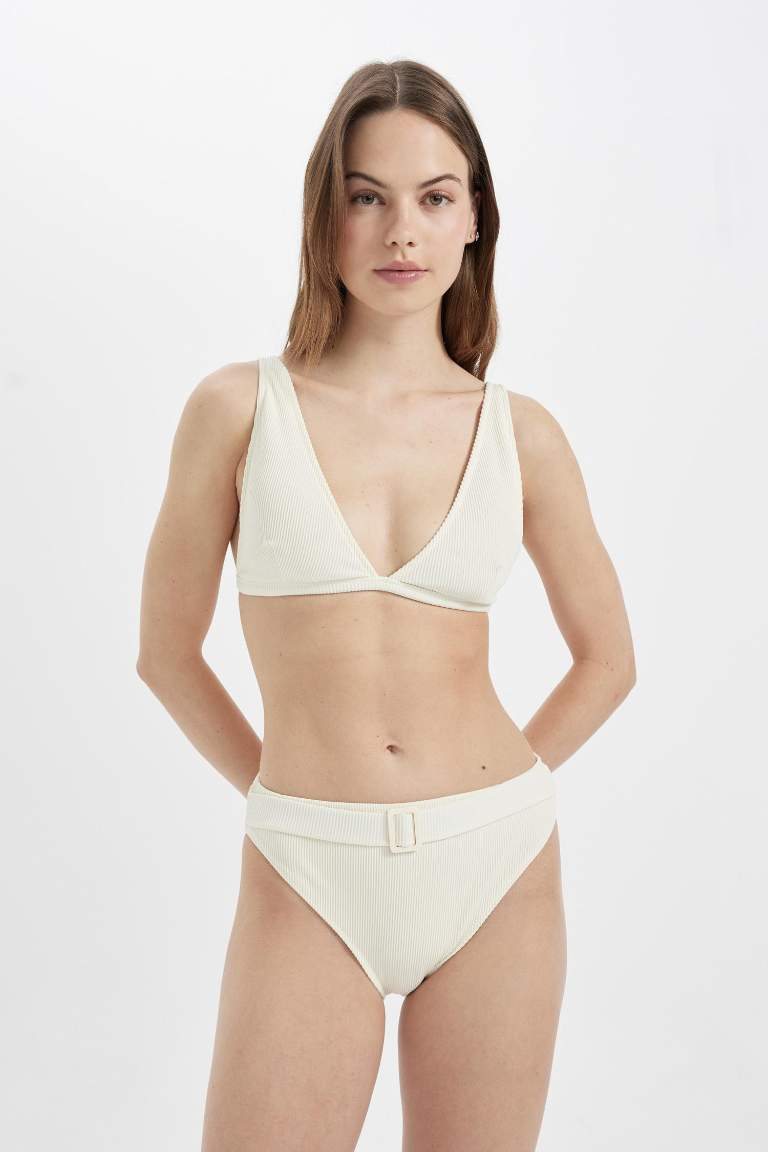 Fall in Love Regular Fit Ribbed Bikini Bottom