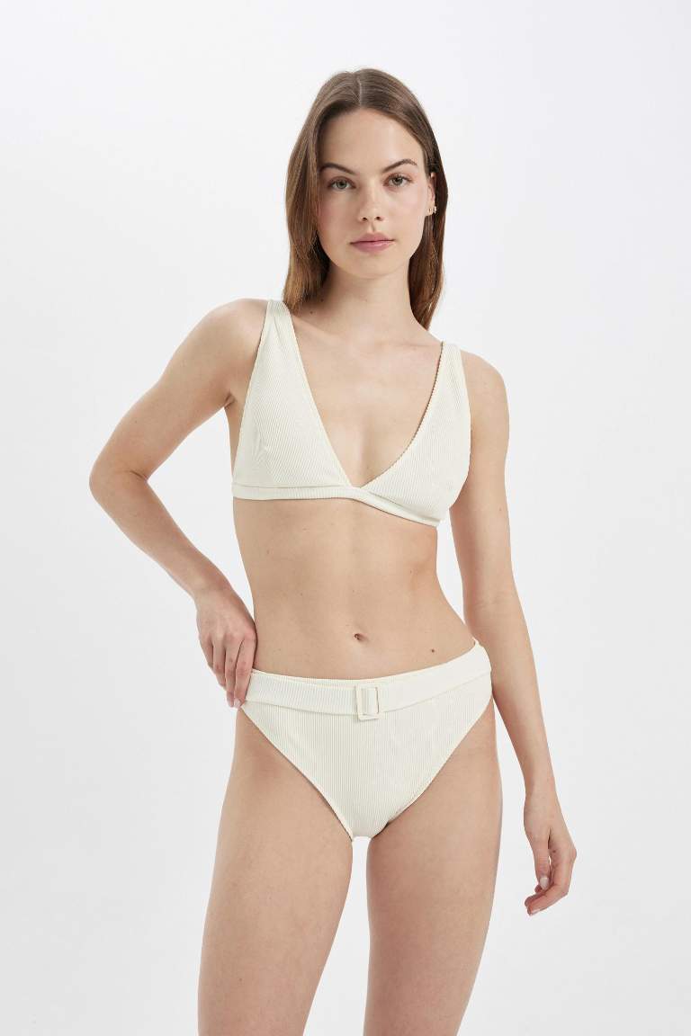 Fall in Love Regular Fit Ribbed Bikini Bottom