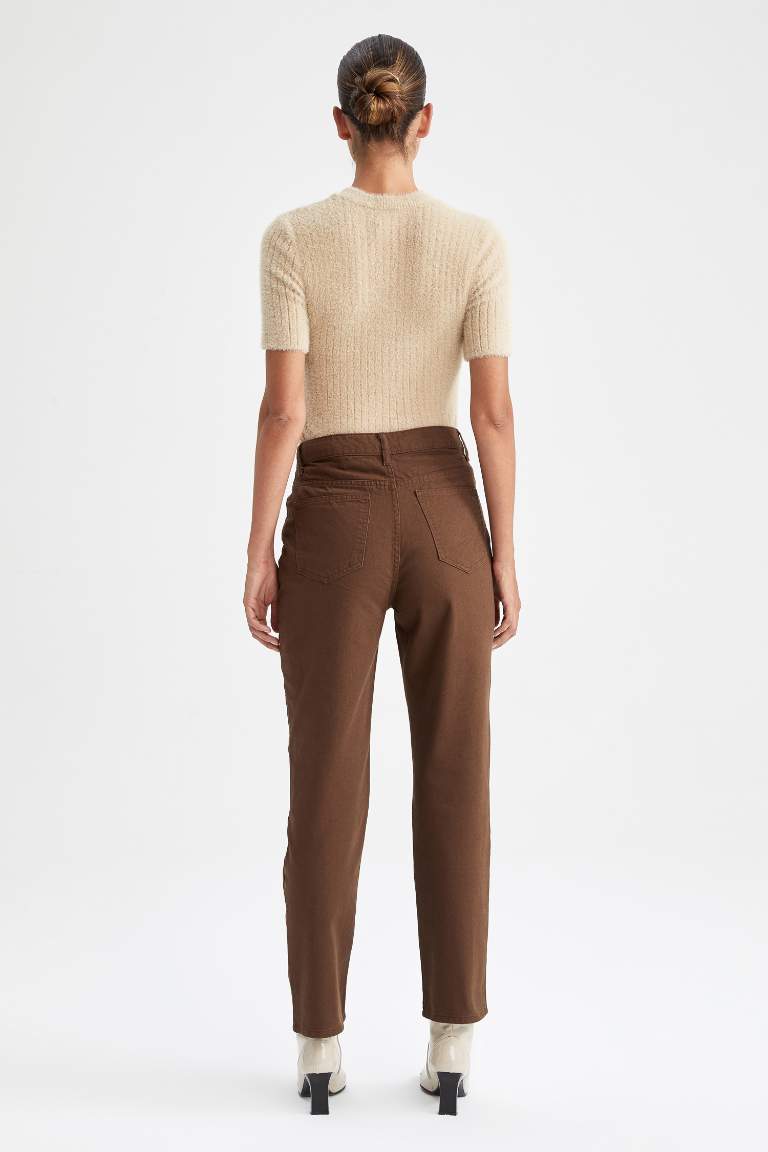 Straight Fit Gabardin %100 Pamuk Pantolon