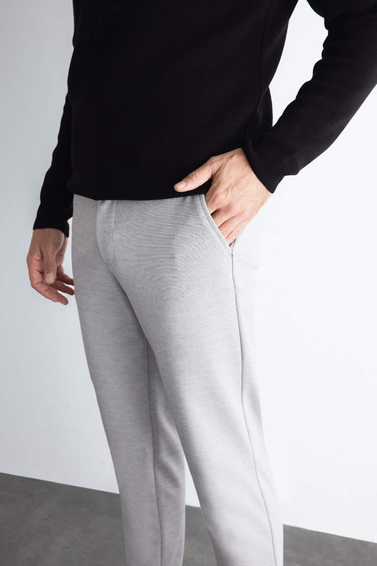 Buttoned Basic Pocketed Straight Leg Jogger Pants