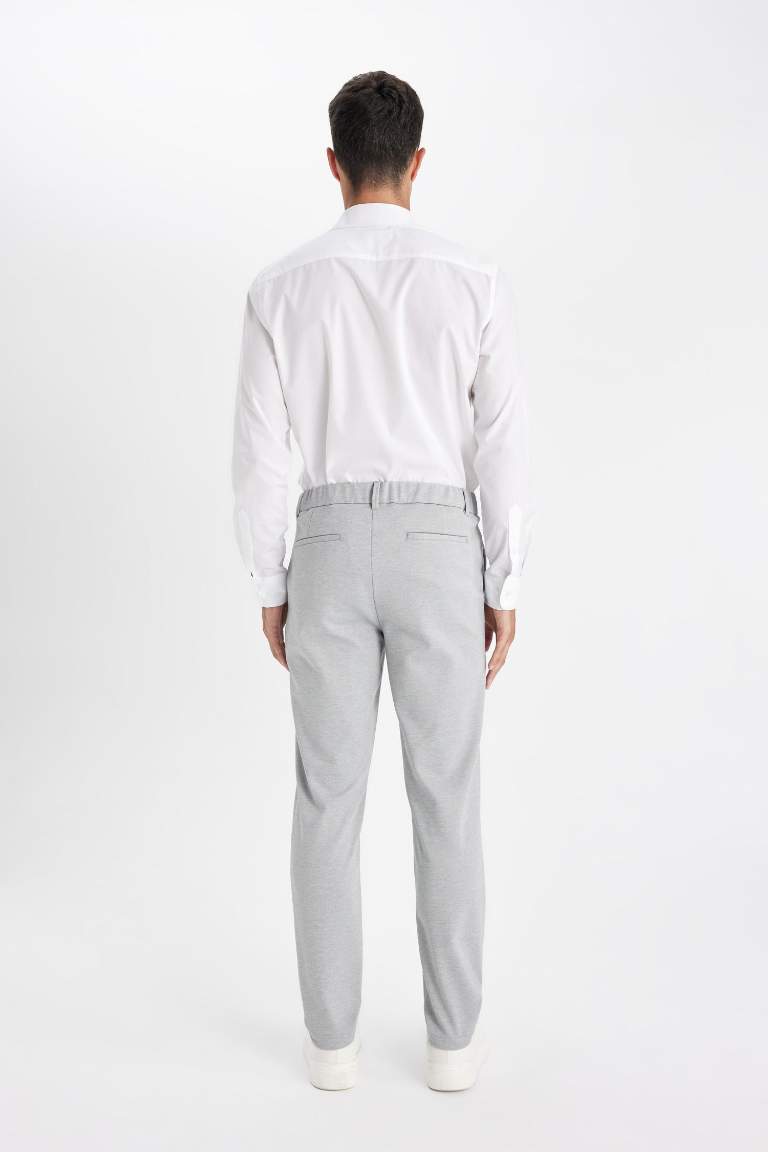 Buttoned Basic Pocketed Straight Leg Jogger Pants