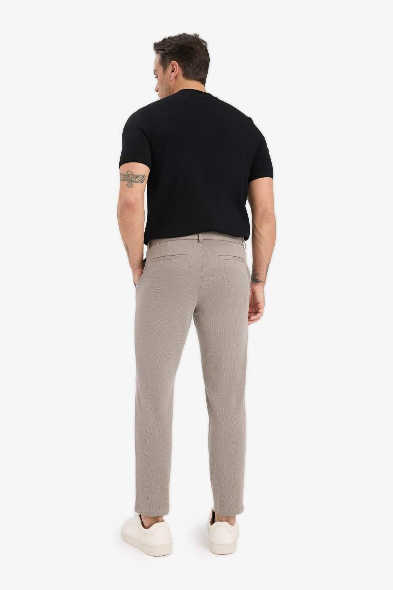 Jogger Fit Cepli Esnek Kumaş Düz Paça Pantolon