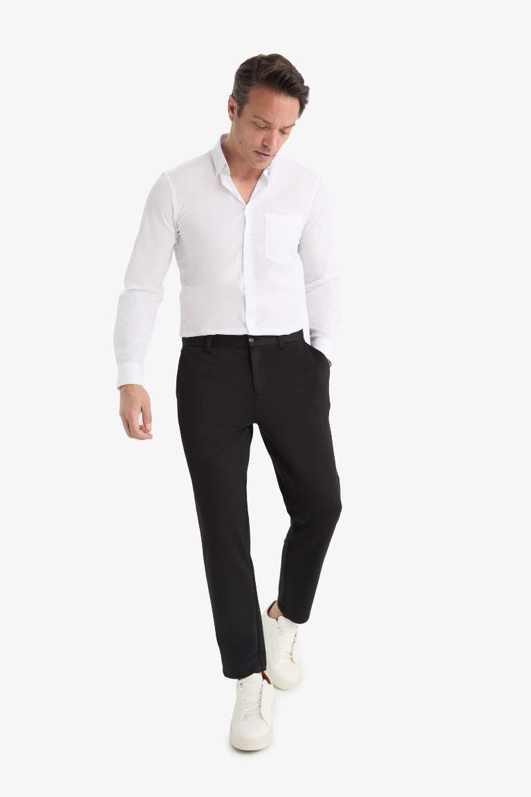 Jogger Düz Paça Her Yöne Esneyen Yazlık Kumaş Pantolon