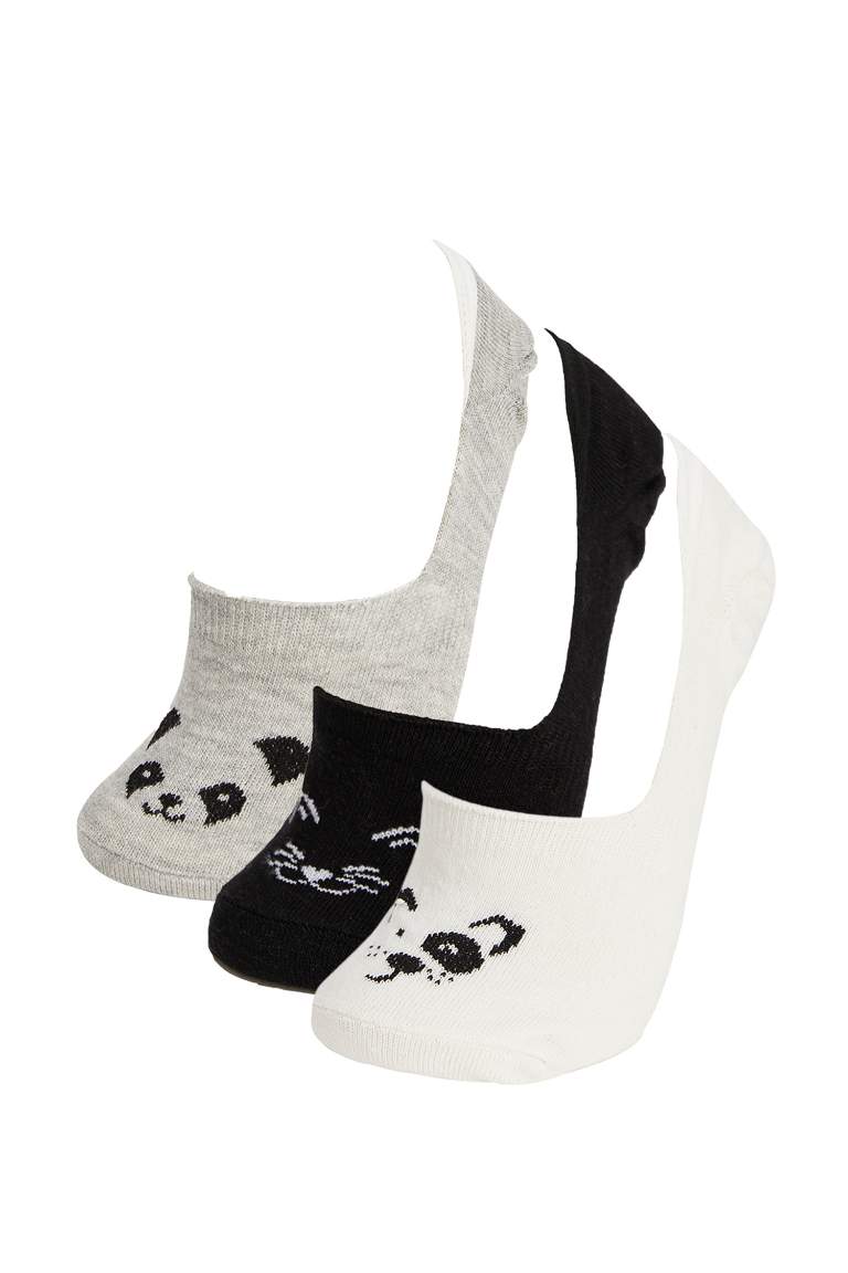 Patterned 3 Pack Ballet Socks