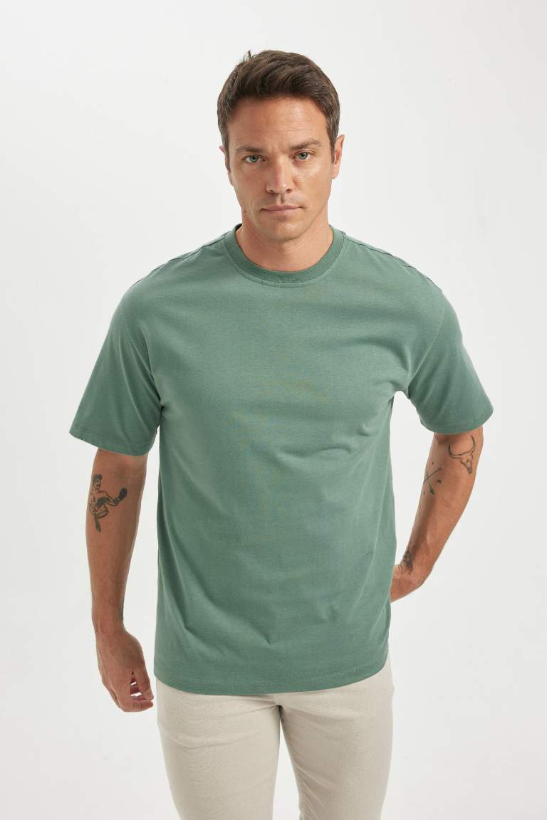 Oversize Fit Crew Neck T-Shirt