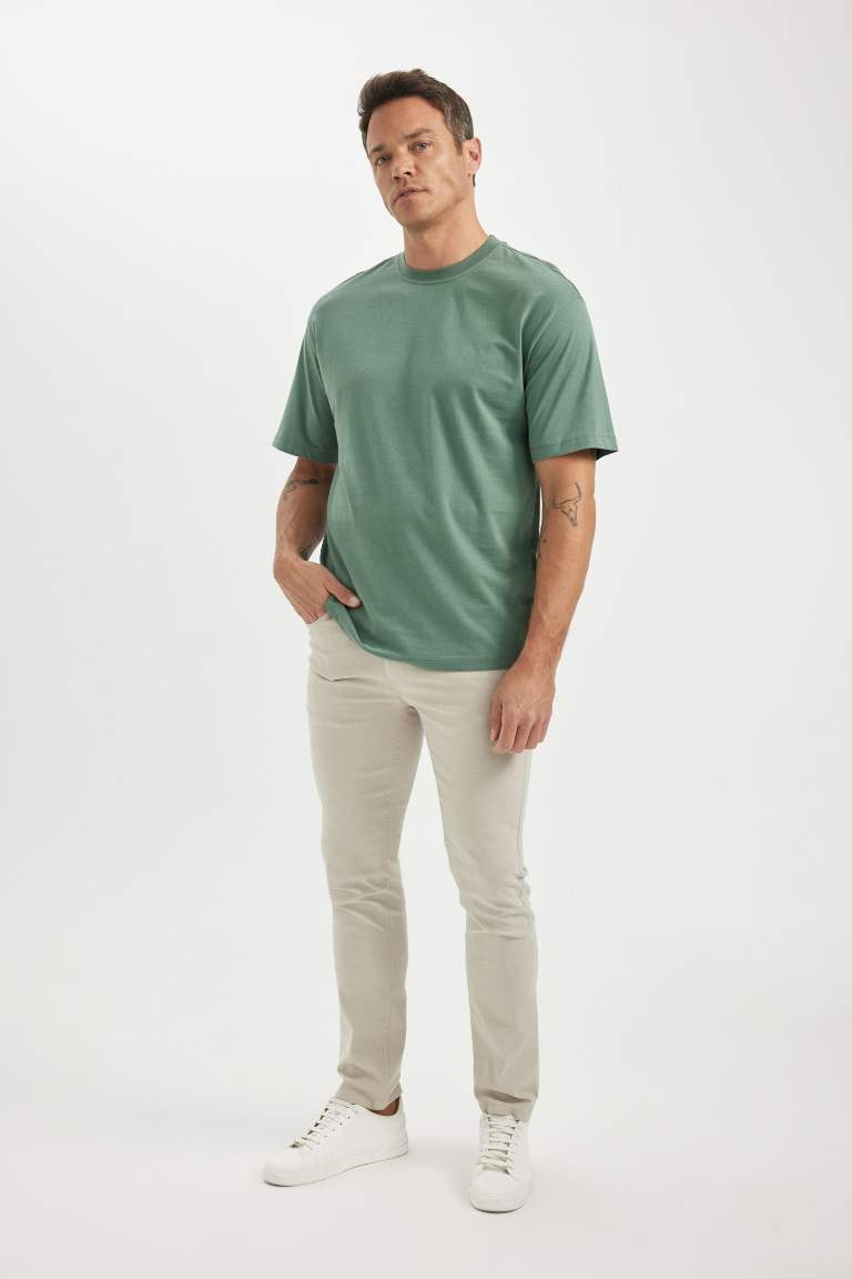 Oversize Fit Crew Neck T-Shirt