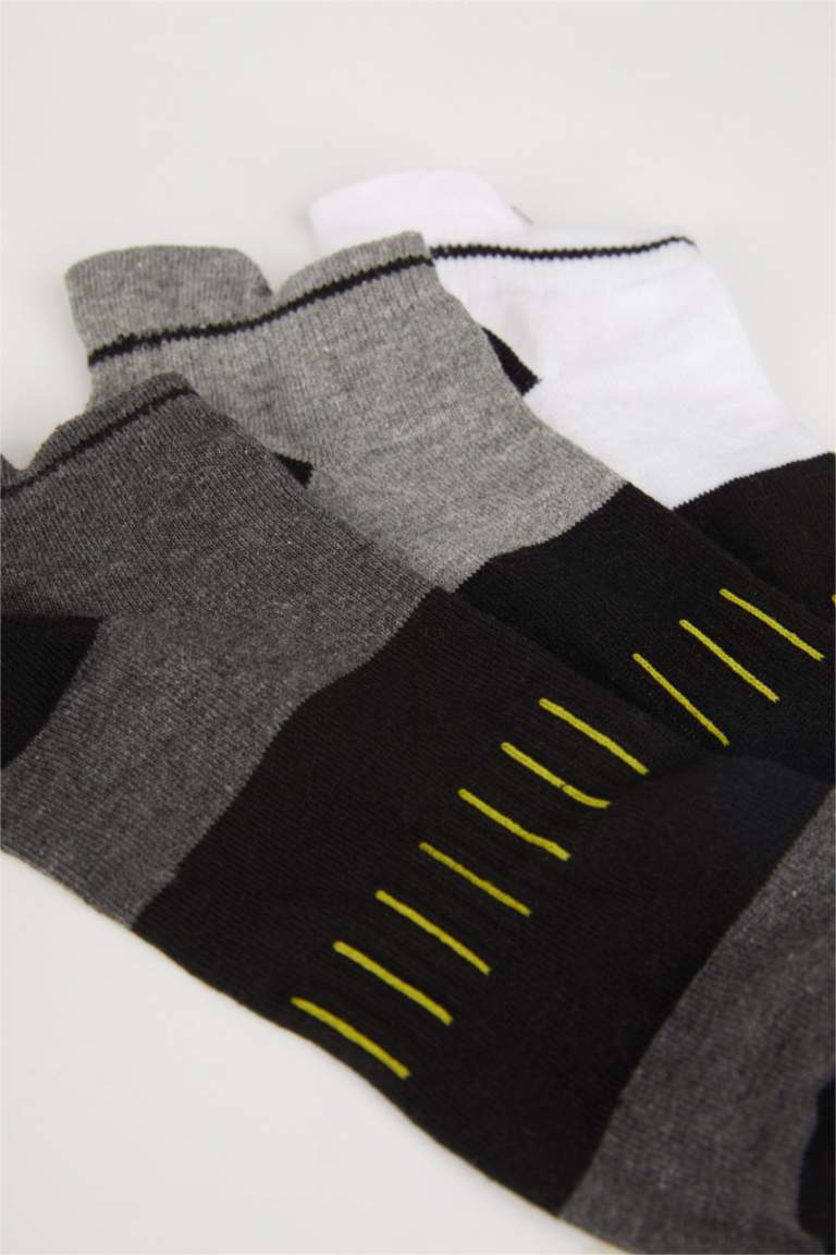 Patterned 3 Pack Booties Socks