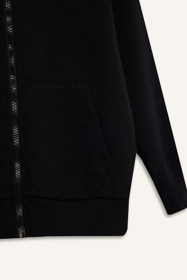 Erkek Çocuk Kapüşonlu Fermuarlı Sweatshirt