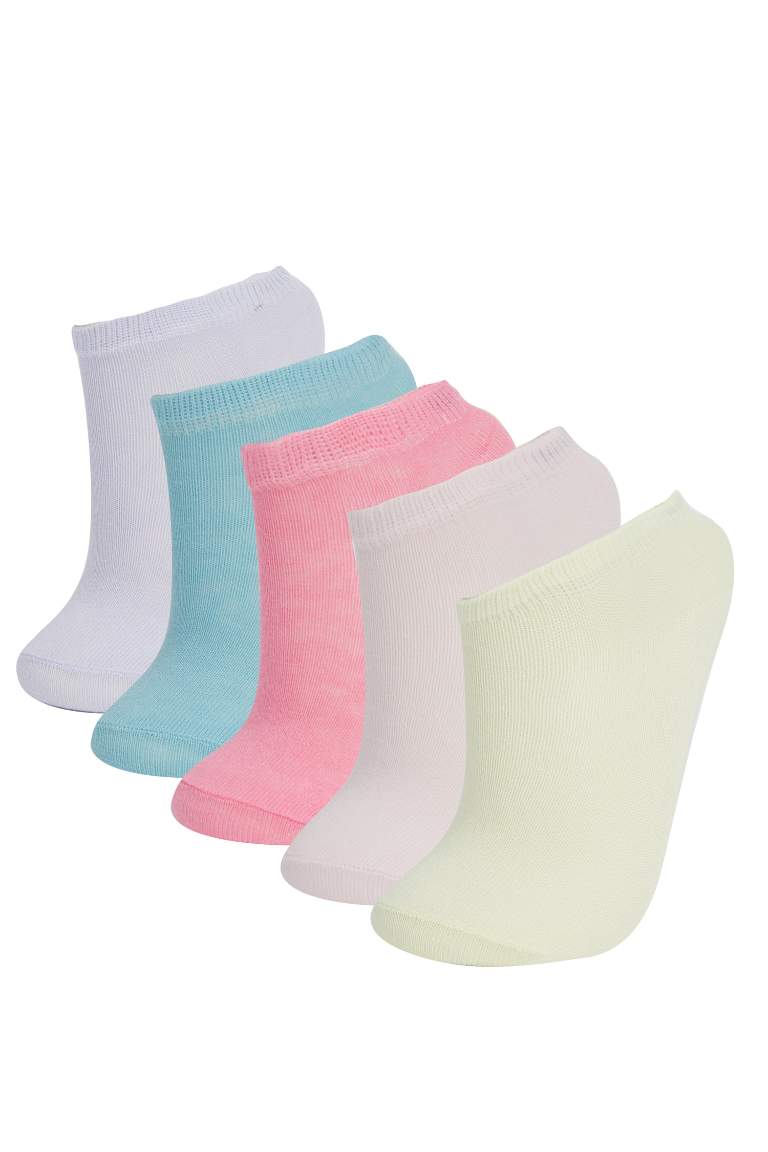 Girls 5 Pack Booties Socks