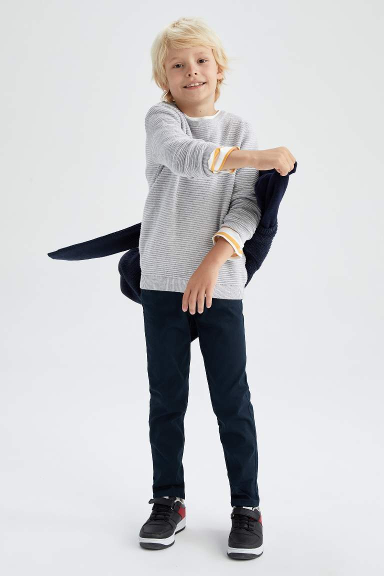 Boy Gabardine School Trousers