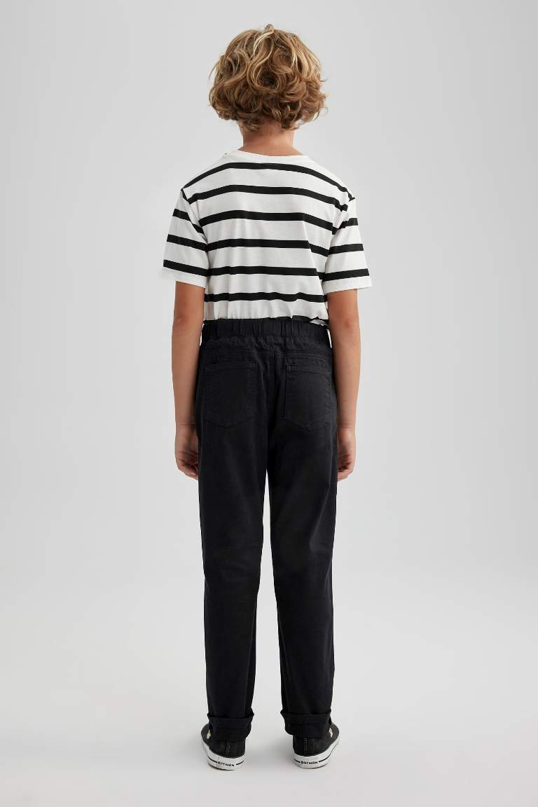 Regular Fit Gabardine Trousers