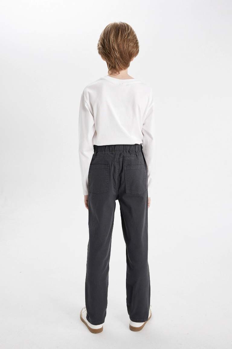 Boy Straight Leg Gabardine School Pants