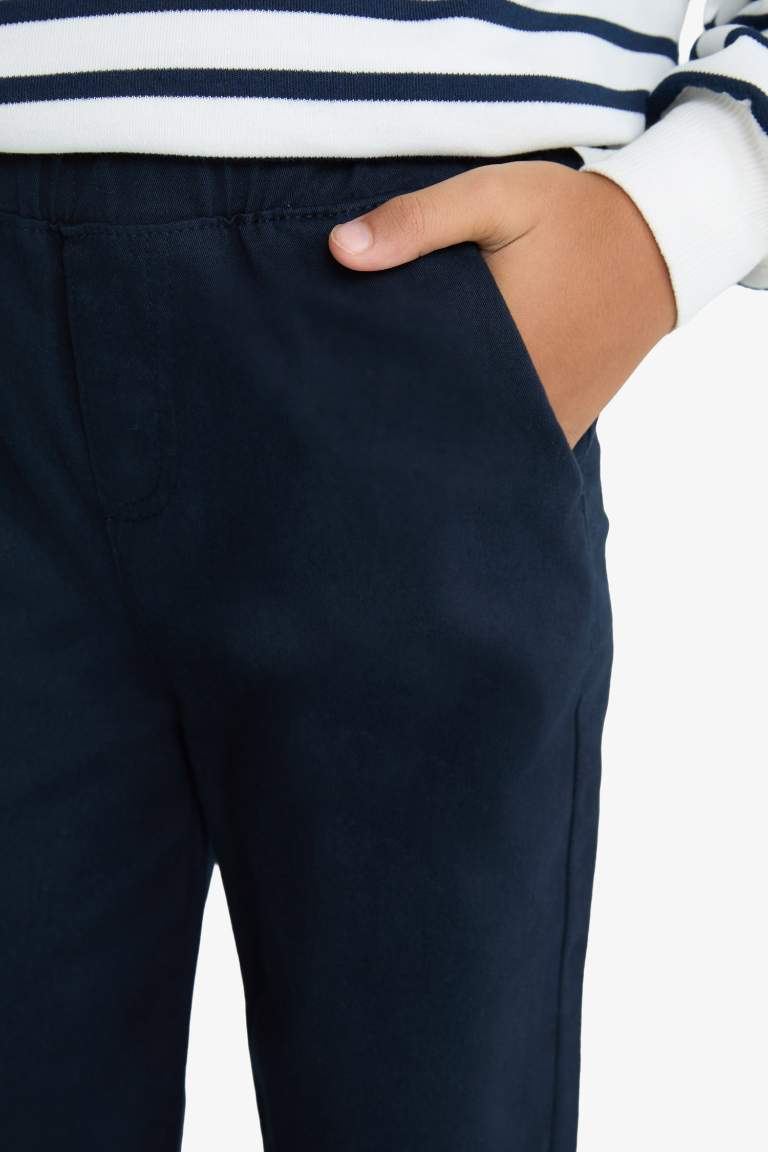 Erkek Çocuk Düz Paça Gabardin Okul Pantolonu