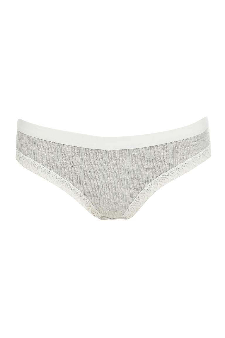 Basic Lace Detail Thong