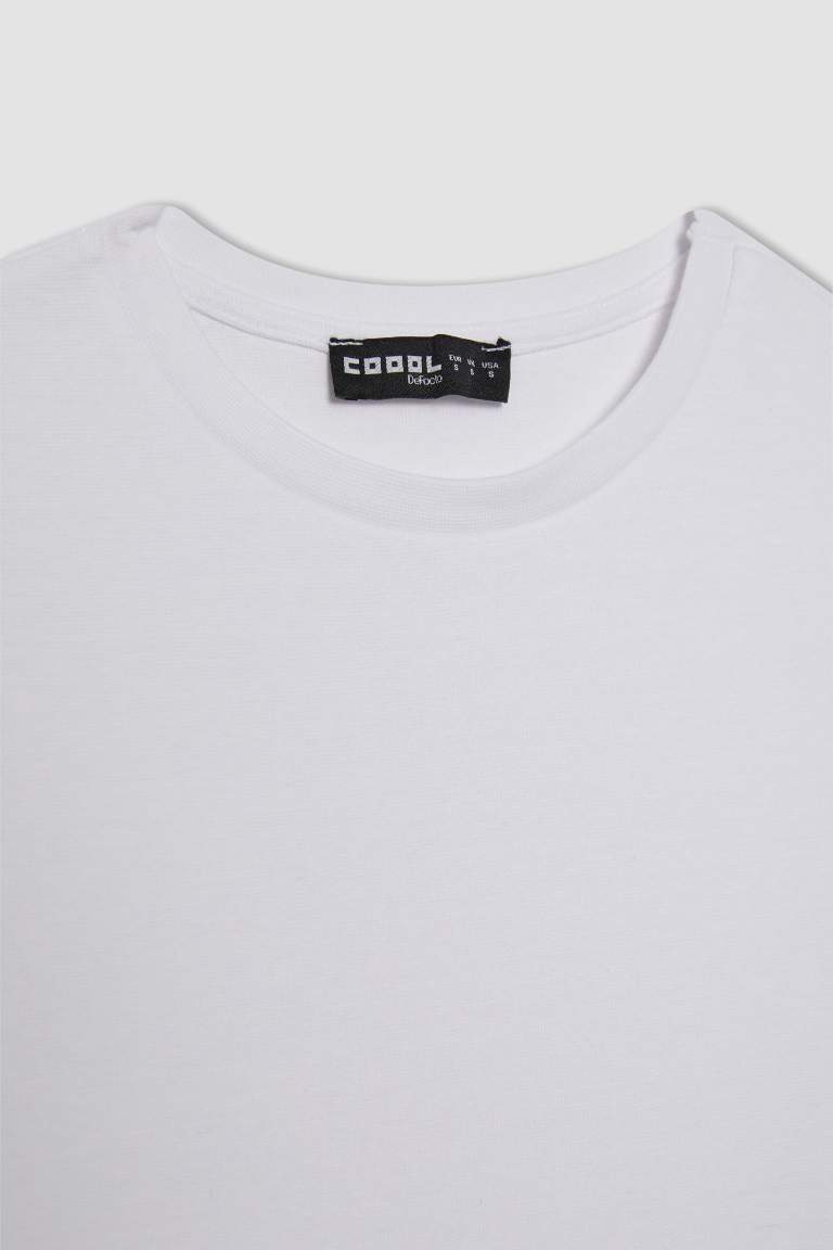 Coool Fitted Basic Kısa Kollu Crop Tişört