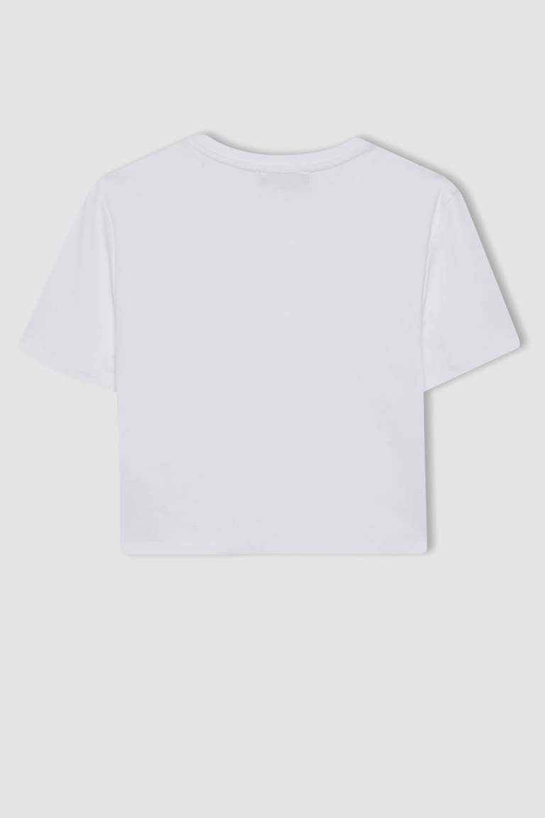 Coool Fitted Basic Kısa Kollu Crop Tişört