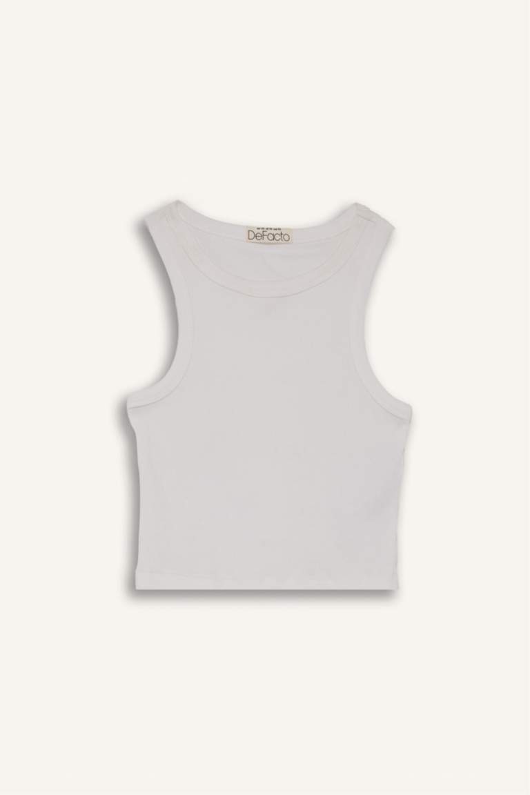 Slim Fit Camisole Halter Collar Tank Top