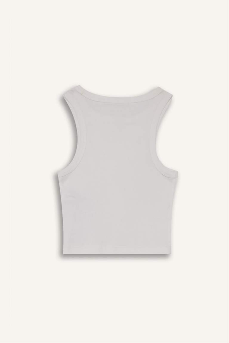 Slim Fit Camisole Halter Collar Tank Top