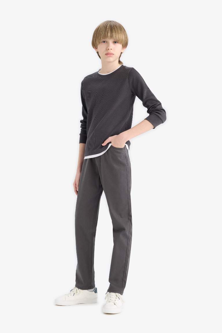 Erkek Çocuk Düz Paça Gabardin Pantolon