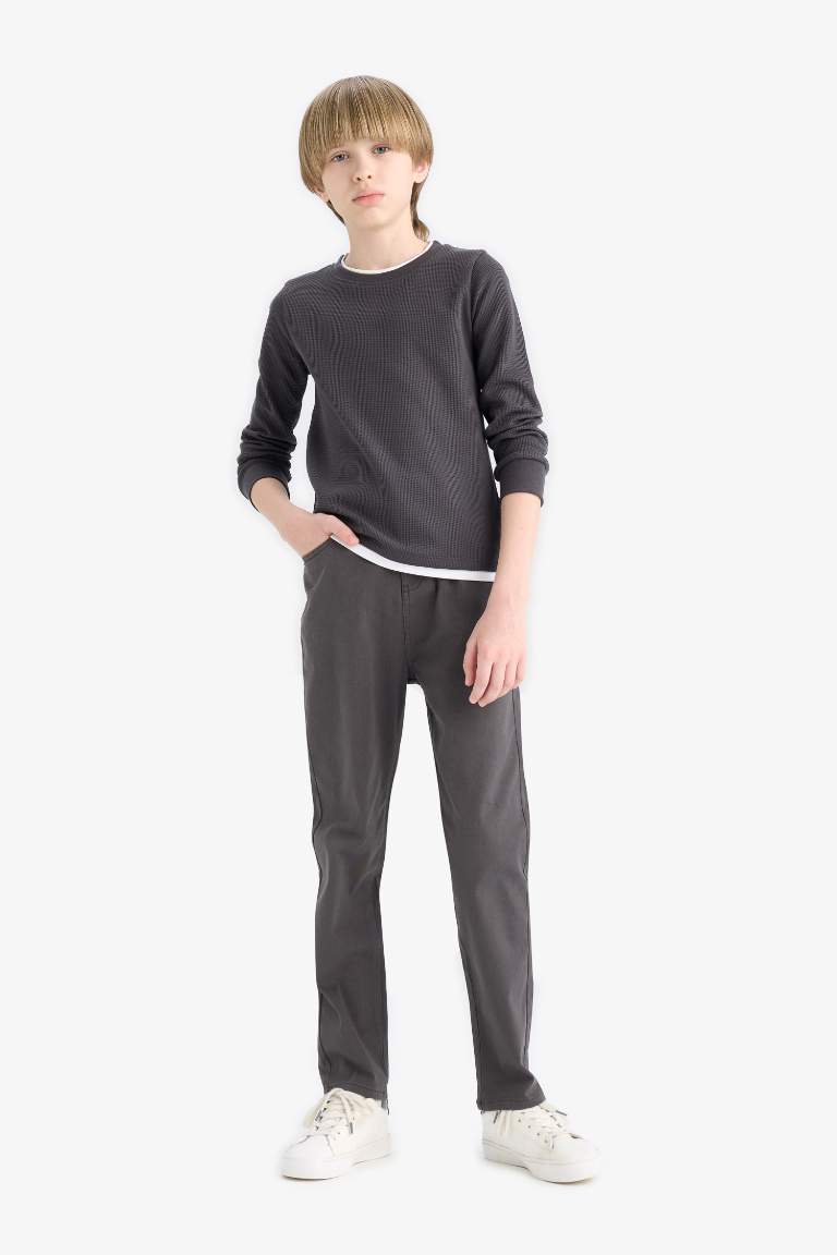Erkek Çocuk Düz Paça Gabardin Pantolon