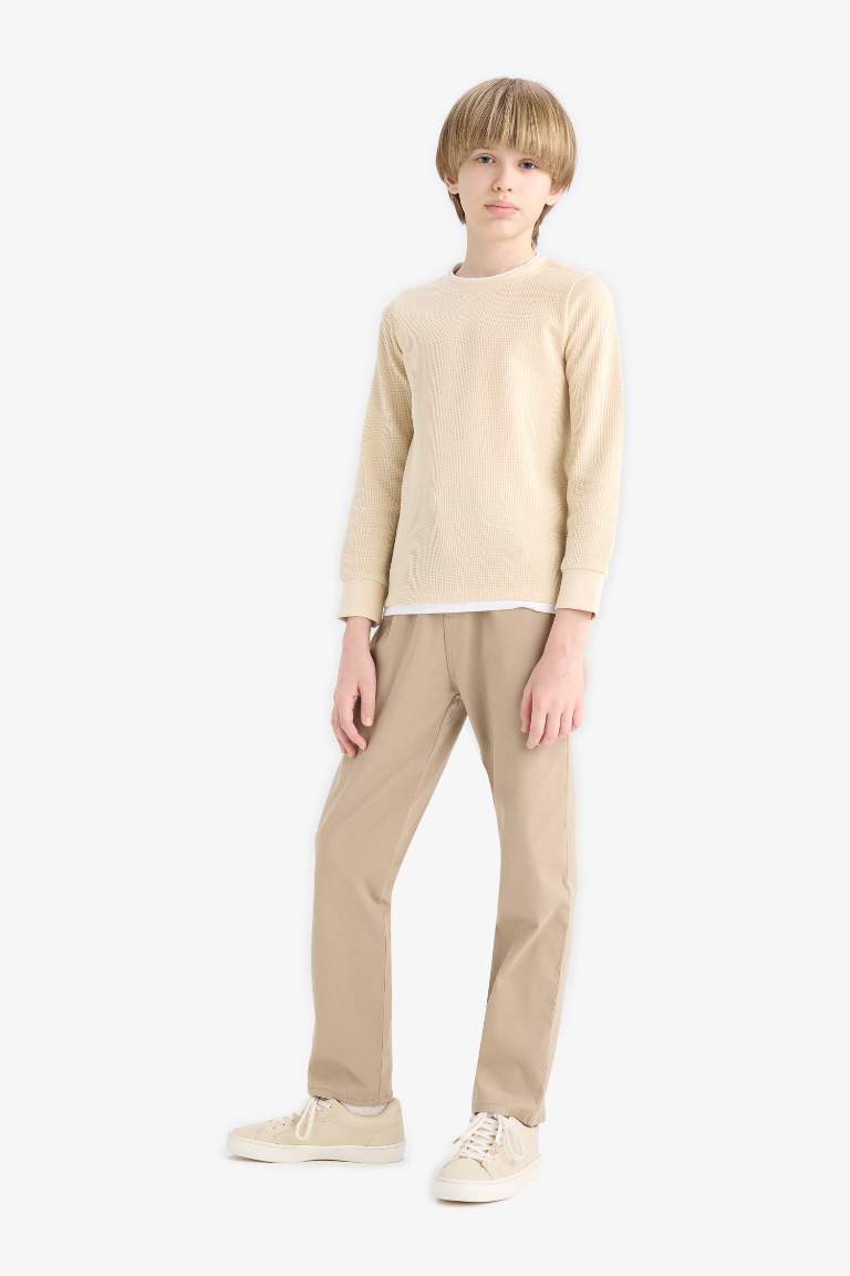 Erkek Çocuk Düz Paça Gabardin Pantolon