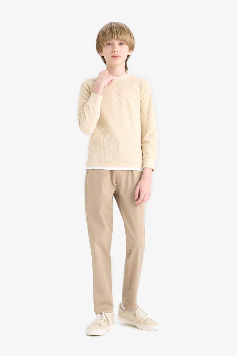 Erkek Çocuk Düz Paça Gabardin Pantolon