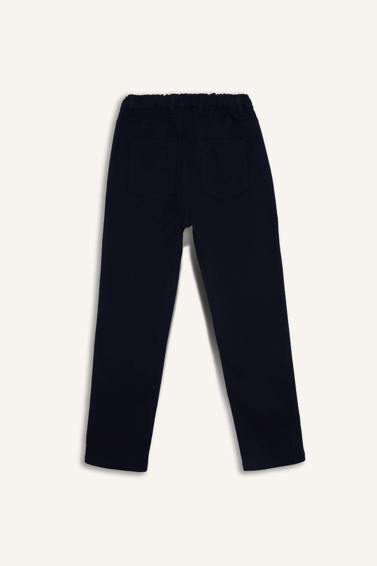 Boy Straight Leg Gabardine Trousers
