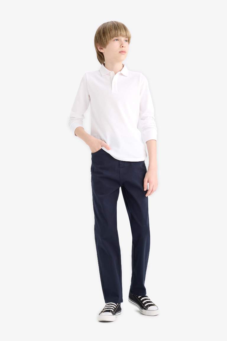 Erkek Çocuk Düz Paça Gabardin Pantolon