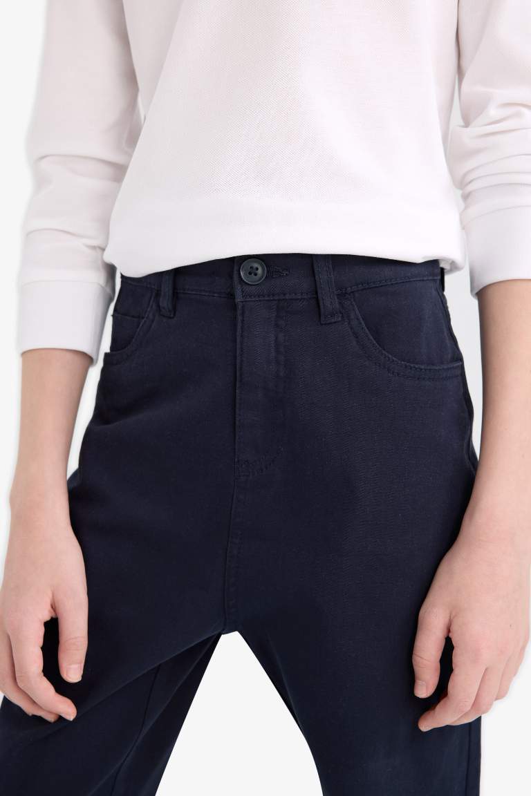 Erkek Çocuk Düz Paça Gabardin Pantolon