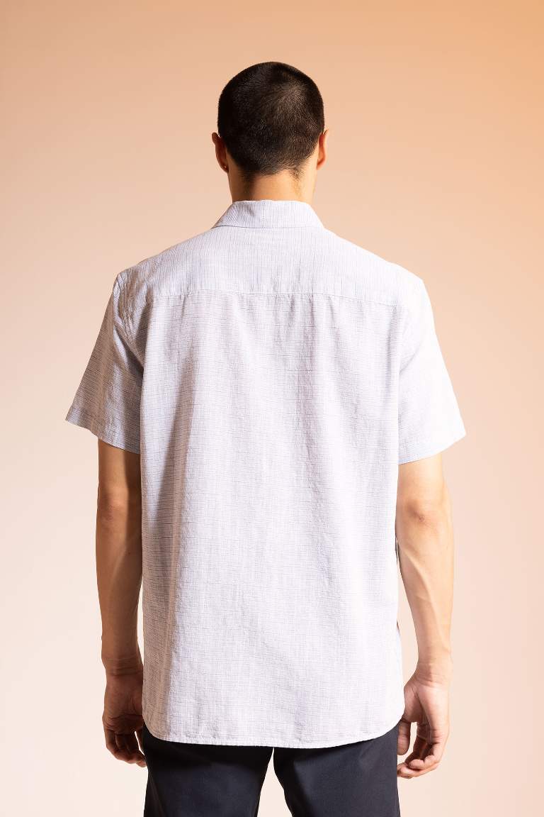 Regular Fit Short Sleeve One Side Pocket Shirt